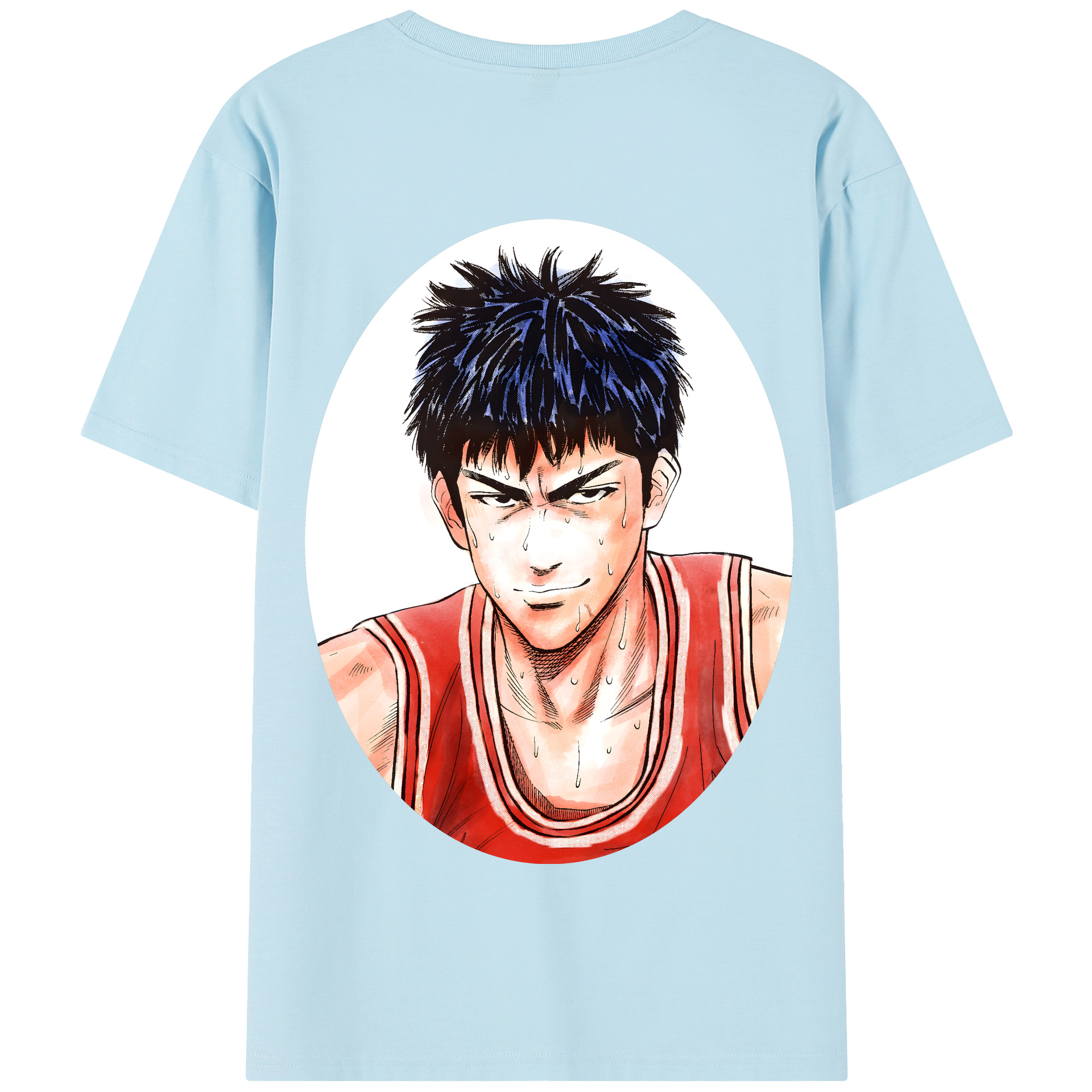 SLAM DUNK／スラムダンク 綿100％半袖Tシャツ（背面プリント）